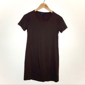brown tshirt dress
